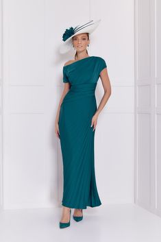 John Charles 66558 Forest Green Green Wedding Outfit, Forest Green Gown, Forest Green Wedding, Forest Green Dresses, John Charles, Occasion Wear Dresses, Bride Outfits, Mother Of The Bride Outfit, Green Gown