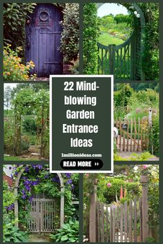 22 Mind-blowing Garden Entrance Ideas Garden Entrance Ideas, Front Garden Entrance, Entrance Ideas Entryway, Unique Landscaping, Outdoor Gate, Entrance Ideas, Hidden Garden