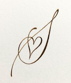 a drawing of a heart with an arrow in the middle