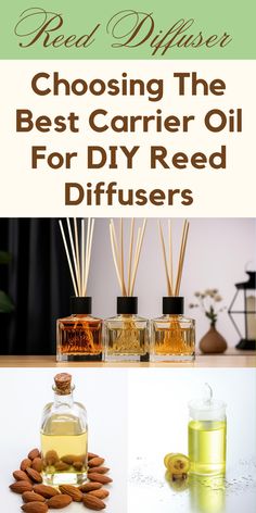 Understanding Carrier Oils What are carrier oils? Carrier oils are neutral oils derived from plants that act as a base for essential oils in reed diffusers. They help dilute and disperse the fragrance of essential oils into the air. Why are carrier oils important? Carrier oils play a crucial role in reed diffusers. They help control the rate of evaporation, ensure a steady release of fragrance, and enhance the longevity of the diffuser. Reed Diffuser Recipe, Reed Diffuser Diy, Homemade Diffuser, Diy Oil Diffuser, Homemade Reed Diffuser, Green Roots, Diy Essential Oil Diffuser, Diffuser Diy, Essential Oil Reed Diffuser