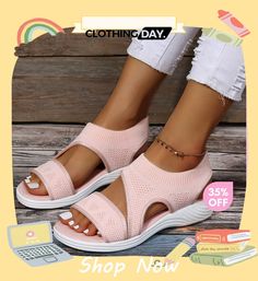 Women's Casual Cozy Open Toe Slip On Mesh Sandals Mesh Sandals, Women's Casual, Women's Shoes Sandals, Open Toe, Casual Women, Shoes Sandals, Slip On, Mesh, Women Shoes