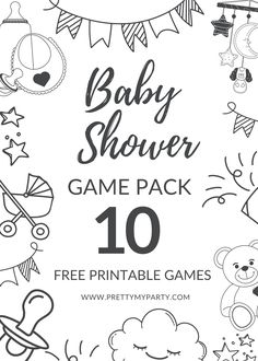 baby shower game pack 10 with free printable games