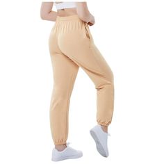 Stay stylish and comfortable in our women's baggy sweatpants featuring a unique design with two side pockets and an adjustable drawstring wide elastic waist for a custom fit. These wide-leg pants with elastic cinch bottom offer a loose fit and athletic look. The active high-waisted sweatpants are perfect for workouts, lounging, and casual wear in spring, fall, and winter. With extra-long length and fleece fabric, these joggers provide warmth and style. The convenient two side pockets allow you t Fall Sweatpants, Long Sweatpants, High Waisted Joggers, Womens Joggers, Comfy Lounge Pants, Casual Lounge Wear, High Waisted Sweatpants, Lounge Trousers, Workout Pants Women