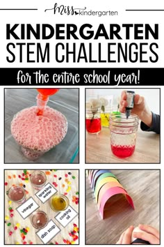 Students are never too young to get excited about STEM! In this post, I'm sharing an entire year's worth of kindergarten STEM challenges that your students will love. No matter the season or holiday, STEM challenges can be incorporated to the kindergarten classroom. Challenges For Kindergarteners, September Stem Activities Kindergarten, Pbl Projects Kindergarten, Tk Steam Activities, Stem Project For Kindergarten, Steam Lessons Kindergarten, Steam Ideas For Kindergarten, Steam For Elementary Students, Easy Kindergarten Stem Activities