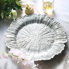 6 Pack | 13 | Silver Round Acrylic Reef Charger Plates Acrylic Charger Plates, Charger Plates Wedding, Wedding Reception Dinner, Dinner Party Decorations, Beach Side, Outdoor Reception, Red Carpet Event, Acrylic Plastic, Reception Table