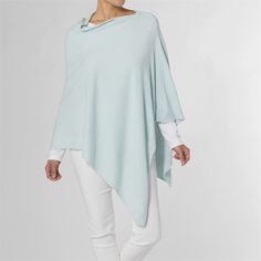 Seafoam Womens Poncho, Scarf Poncho, Poncho Cape, Work Travel, A Fan, Cape, Bell Sleeve Top, Layering, Tunic Tops