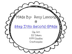 a round frame with the words step into second grade