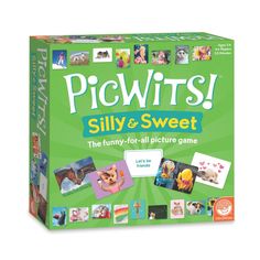 picwirts silly and sweet game with pictures on the front, in green box