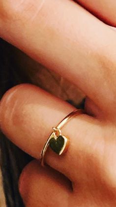 Details: 14k Gold - 1.44g Green Heart-shaped 14k Gold Jewelry, Green 14k Gold Heart Jewelry, Fine Jewelry Gold Rings With Jade, Fine Jewelry Gold Jade Rings, Gold Jade Rings In Fine Jewelry Style, Dangle Ring, Black Diamond Ring, Diamond Rings Bands, Cuban Link Chain