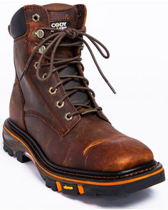 Cody James Men's Decimator Lace Kiltie Work Boots - Wide Square Toe, Brown Sturdy Lace-up Work Boots For Outdoor, Lace-up Boots With Reinforced Snip Toe For Outdoor Work, Lace-up Boots With Reinforced Toe For Outdoor Work, Lace-up Work Boots For Outdoor Work, Rugged Impact-resistant Lace-up Combat Boots, Rugged Lace-up Impact Resistant Combat Boots, Rugged Lace-up Combat Boots With Impact Resistance, Rugged Lace-up Combat Boots Impact Resistant, Rugged Lace-up Boots With Steel Toe