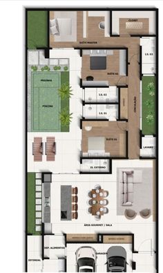 the floor plan for a small house