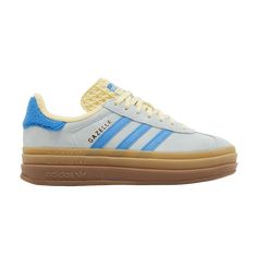 Buy Wmns Gazelle Bold 'Almost Blue Yellow' - IE0430 | GOAT Blue And Yellow Sambas, Adidas Gazelle Blue And Yellow, Blue And Yellow Gazelle, Blue And Yellow Adidas, Gazelle Adidas Platform, Gazelle Shoes, Adidas Gazelle Outfit