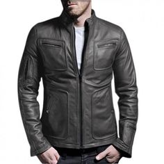 Product Features: Closure type: Zipper Select lining from: Polyester , Cotton or Fiberfill If your Size is not in "Size Chart" or - If your body is not standard - select "CUSTOM - MADE to MEASURE" from Size Dropdown menu and Get "CUSTOM MADE to MEASURE" bespoke Leather Jacket - Made On Your Personalized Demand - entirely Made-to-Measure, based on your provided measurements.Two inside pockets, Premium Stitching Throughout - Classic style Jacket with a clean, subtle look - FOUR SEASON wearable Zip and accessories might vary as per Market availability - Color variations possible due to differing screen and photograph resolutions. We guarantee the style is same as picture. Product Description:Leather Jackets Hub Men's 100% authentic Genuine Lambskin leather Jacket Impeccably tailored to walk t Black Fencing, Fencing Jacket, Lambskin Leather Jacket, Classic Jacket, Genuine Leather Jackets, Leather Jacket Black, Fencing, Leather Jackets, Stylish Men