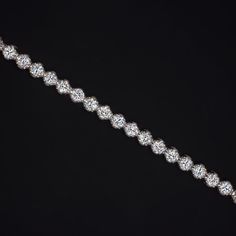 4.84ct LAB CREATED DIAMOND TENNIS BRACELET 14k WHITE GOLD CLASSIC ROUND CUT 5ct Sparkling Lights, Diamond Tennis Bracelet, Tennis Bracelet Diamond, Lab Created Diamonds, Tennis Bracelet, Round Brilliant, Bright White, Lab Grown, Colored Diamonds