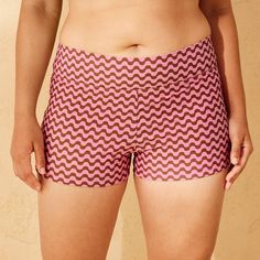 Mid-rise swim shortie from Wild Fable™ with pink and brown wave print. Made from nylon tricot material with spandex and recycled polyester lining. Full coverage and opaque sheerness offer confident wear. If you're not satisfied with any Target Owned Brand item, return it within one year with a receipt for an exchange or a refund. Wild Fable™: A look for every story. Pink Swimwear With Built-in Shorts For Beach, Pink Short Swimwear, Pink Stretch Swim Trunks For Beach Season, Pink Short Length Swimwear For Swimming, Pink Stretch Swim Trunks, Pink Short Swimwear For Beach, Pink Stretch Swim Trunks For Swimming, Pink Short-length Swimwear For Pool, Fitted Pink Short Swim Trunks