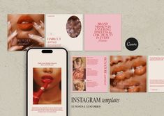 Are you aiming to enhance your skincare brand's online presence with eye-catching and professionally designed social media posts? Your search ends here! Allow us to introduce our Luxury Skincare Social Media Templates Bundle, an all-inclusive set of 64 exquisite and easily customizable templates that will captivate your audience and effortlessly enhance your engagement. Soho Canva Instagram templates have been meticulously designed for businesses operating in the skincare, makeup, and product in Collage Posts Instagram, About Us Social Media Post, Instagram Post Branding, Instagram Story Product Promotion, About Us Instagram Story, Instagram Announcement Posts, Beauty Business Branding, Canva Instagram Post Ideas, Luxury Social Media Design