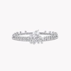 Carissa Diamond Bracelet, White Gold | Graff Bougie Closet, Graff Jewelry, Concept Jewelry, Rare Diamonds, Graff Diamonds, Diamond Drop Necklace, Rare Diamond, Bracelets Diamond, Mini Bracelet