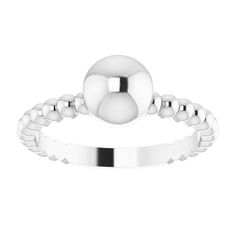 Approx. Shank Base Thickness: 1.6 mm Approx. Shank Base Width: 2.1 mm Stackable Pearl Ring In White Gold With Round Band, Stackable White Gold Pearl Ring With Round Band, Stackable White Gold Pearl Ring, Classic White Gold Round Jewelry, Custom Birthstone Ring, Birthstone Ring Mothers, Celestial Ring, Chevron Ring, Promise Rings For Her