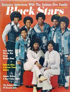 the jackson five on the cover of black stars magazine