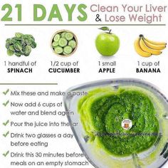 Clean Your Liver, Cleanse Your Liver, Detox Smoothie Recipes, Liver Diet, Electric Foods, Smoothie Diet Plans, Diet Challenge, Liver Detox, Healthy Liver