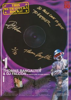 an advertisement for the album'this must be michael jackson and his music rocks '