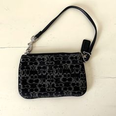 Coach Black/Silver Decal Wristlet Small Wristlet, Good For Change Purse Or A Couple Credit Cards. Never Used!! Small Wristlet, Bags Coach, Change Purse, Credit Cards, Coach Bags, Clutches, Black Silver, A Couple, Credit Card