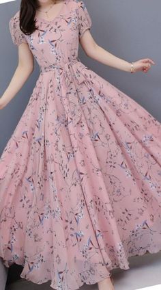 Chifon Dress, डिजाइनर कपड़े, Modest Maxi Dress, Long Gown Dress, Indian Gowns Dresses, Long Frocks, Frocks For Girls, فستان سهرة, Maxi Dress Online