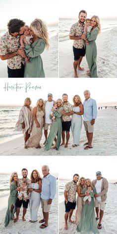 a group of people standing on top of a beach next to the ocean with their arms around each other