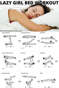 Lazy Girl Workout, Girl Bed, Sixpack Workout, Reduce Thigh Fat, Girl Workout, Bed Workout, Lose Thigh Fat, Laying In Bed