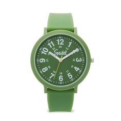 A fun splash of color that's easier on the planet Looking for a timepiece that is both stylish and a little more environmentally conscious? Look no further than Speidel's Eco Color Pop Watch! Crafted with a durable and lightweight recyclable case and band, this watch is designed to keep up with your active lifestyle while reducing landfill waste. The Easy Reader watch face features large, clear numbers that are easy to read, making it the perfect accessory for anyone who needs to keep track of t Cute Watches, Watch Storage, Waterproof Watch, Childrens Jewelry, Silicon Bands, Recycled Plastic, Running Errands, Hanging Out, Color Splash