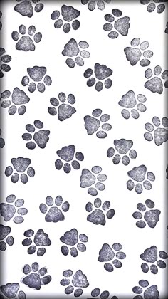 an animal print with many paw prints on it