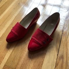 Beautiful Red Shoes From Argentinian Brand Mishka. There Are Some Marks From Wear But In Good Condition Otherwise. These Are Absolutely Stunning! Shoes Color, Red Shoes, Women Shoes, Red, Women Shopping, How To Wear, Color