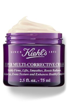 What it is: A supercharged anti-aging face and neck cream clinically proven to reduce wrinkles, even skin tone, and smooth skins texture.Who it's for: All skin types.What it does: This fast-absorbing, lightweight cream moisturizer takes a multi-targeted approach to address the most visible signs of aging on the face and neck. Powered by PhytoMimetic vitamin A, chaga mushroom and hyaluronic acid, these three ingredients work together to become a supercharged anti-aging solution for wrinkles, tone Kiehls Face Cream, Best Anti Aging Skin Products Ulta Beauty, Skincare For Anti Aging, Green Tea Face, Chaga Mushroom, Cream Moisturizer, Skin Natural Remedies, Unwanted Facial Hair, Smooth Skin Texture