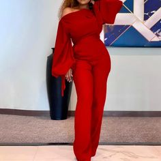 Style Vert, Womens Jumpsuits Casual, Collar Jumpsuit, Jumpsuit Casual, Jumpsuit Elegant, Jumpsuit Online, Jumpsuits And Romper, Red Jumpsuit, Plus Size Jumpsuit