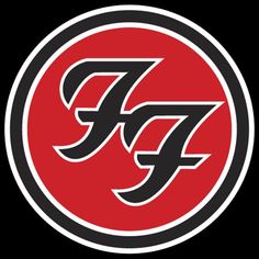 the foo logo in black and red on a black background with white lettering that reads foo