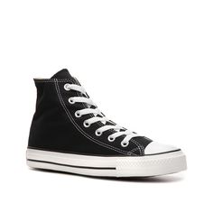 Converse-Chuck Taylor All Star High-Top Sneaker - Women's The iconic styling of the women's high-top Converse Chuck Taylor All Star sneaker will never go out of style. Incorporate this classic shoe into your casual wardrobe and make it your own. Classic Converse High-top Sneakers With Rubber Toe Cap, Classic Converse High-top Sneakers With Gum Sole, Classic High-top Converse Sneakers, Classic Converse High-top Sneakers, Classic High-top Sneakers, Classic Converse High-top Canvas Shoes, Classic High-top Canvas Shoes With White Sole, Classic High-top Canvas Shoes With Vulcanized Sole, Casual High-top Sneakers With Rubber Toe Cap