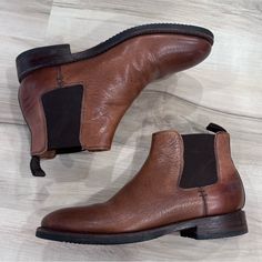 Beautiful Luxe Chelsea Boot On A Flexible Construction. Detailed In Luxe Deerskin Leathers. Full Rubber Outsole With Inset Lug For A Clean Gutsy Look On A Storm Welt. Poron Footbed With Full Leather Lining. Brown Chelsea Boots, Deer Skin, Frye Shoes, A Storm, Chelsea Boot, Look On, Brown Color, Chelsea Boots, Chelsea