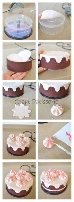 how to make a cake with fondant and icing - step by step instructions