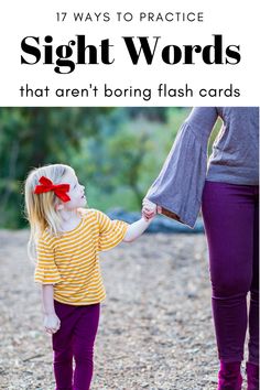 Do you want to know how to help your child practice their sight words without hours of flashcards? Here are 17 FUN ways to practice sight words (that will leave you with time to play)! Sight Words At Home, Learn Sight Words, Practice Sight Words, Parent Advice, List Of Words, Parenting Blogs, Rainbow Words, Sight Word Cards, Kindergarten Readiness