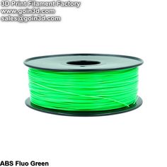 a spool of neon green pla filament