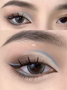 Makeup; eyeshadowlook; makeup inspo; Makeup idea; douyin; cbeauty; natural makeup; eyeshadow; blush; false eyelashes Membentuk Alis, Makeup Tip, Eye Makeup Techniques, 얼굴 그리기, Eye Makeup Pictures