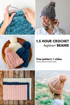 crochet beanie patterns for beginners