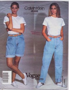 Billy! loves the 1990s and Calvin Klein jeans. 1990s Fashion Trends, Look 80s, Fashion 1990s, Look Jean, 90's Fashion, 80s Outfit, Patterned Jeans, 1990s Fashion, 90s Fashion Outfits