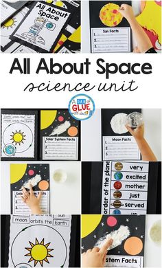 an all about space science unit with pictures and text