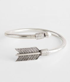 "BKE Arrow Cuff Bracelet - Silver , Men's Silver Metal bracelet Measures 2 1/2" in diameter. Apparel & Accessories" Metal Bracelet, Bracelet For Men, Silver Cuff Bracelet, Metal Bracelets, Bracelet Silver, Men's Jewelry, Silver Man, Come Back, Bracelets For Men