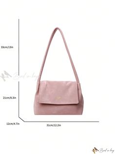 Bird in Bag - Stylish and Versatile Womens Retro Pink Tote Bag - Spacious, Elegant, and Multi-functional (12.2in*8.3in*4.7in), Crafted with Premium PU Material, Resistant to Dirt and Water, Ideal for Business Trips, Travel, and Leisure Activities. Perfect for Carrying Phones, Wallets, Chargers Rectangular Box Bag For School, Pink Large Capacity Rectangular Shoulder Bag, Rectangular School Shoulder Bag, Large Capacity Rectangular Flap Bag For School, Rectangular Large Capacity Flap Bag For School, Rectangular Flap Bag With Large Capacity For School, Rectangular Flap Bag With Large Capacity For Daily Use, Pink Rectangular Shoulder Bag, Rectangular Pink Shoulder Bag