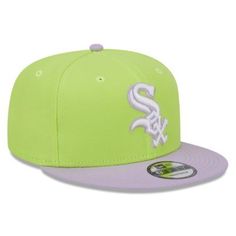 Ensure your Chicago White Sox spirit is on full display and jam-packed with vibrance when you sport this Basic Two-Tone 9FIFTY hat from New Era. It features a helpful snapback closure for a fully customizable fit and a structured construction with a high crown for a classic flat bill aesthetic. Distinct Chicago White Sox embroidery on the front panels and spring-inspired colorway keep your fandom at the forefront of any outfit. Brand: New Era; Contrasting color undervisor; Embroidered graphics w Purple Casual Sports Hat, Casual Purple Sports Hat, Multicolor Casual Sports Hats, Spring Inspiration, White Sock, Fan Gear, Chicago White Sox, Snapback Hat, Fitted Hats