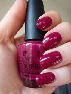 OPI Nail Polish MANICURIST OF SEVILLE NL E49 Cranberry Nails, Berry Nails, Pretty Fingers, Letter Symbols, Polish Ideas, Finger Nails, Disney Nails