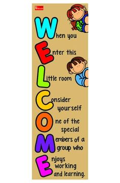 Welcome Door Sign Classroom Decoration by MaQ Tono | TPT Welcome Poster For Classroom, Educational Classroom Decor, Classroom Decoration For Nursery, Welcome For Classroom Door, Art Wall Display Ideas, Decorations For Kindergarten Classroom, Classroom Decor Preschool Ideas, Door School Decoration Ideas, Smart Board Decorations