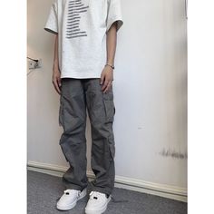 sweatpants outfit men Vintage Vintage American Workwear Jeans Men's Spring and Autumn New Japanese Retro Straight Pocket Trousers Style Korean Style Taobao Category Youth Pop (18-24 Style Long Pants Pants Type Straight Type Pants Length Trousers Waist Type Mid Waist Is There A Belt No Belt Pants Placket Tether Closure Thickness Ordinary Pattern Solid Color Suitable For Seasons Spring And Autumn Inventory Type Miscellaneous Suitable For People Teenagers Year/season Of Listing Spring 2024 Fabric Name Cotton Main Fabric Composition Cotton Content Of Main Fabric Components 60% Or More Applicable Scenarios Leisure Leg Opening Style Straight Craft Non-ironing Treatment Style Details Pocket Decoration Elastic Micro-elastic Color Gray/green Size M/l/xl/2xl Category Sports Casual Pants Quality Insp American Workwear, Workwear Jeans, Denim Shirt With Jeans, Masc Outfits, Denim Suit, Sweatpants Outfit, Casual Wide Leg Pants, Belted Pants, Hot Jeans